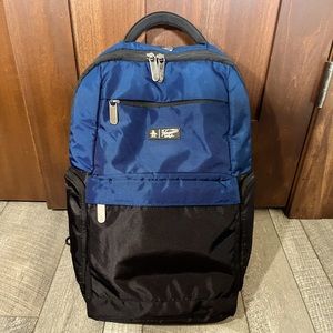 Unisex black and navy Original Penguin backpack